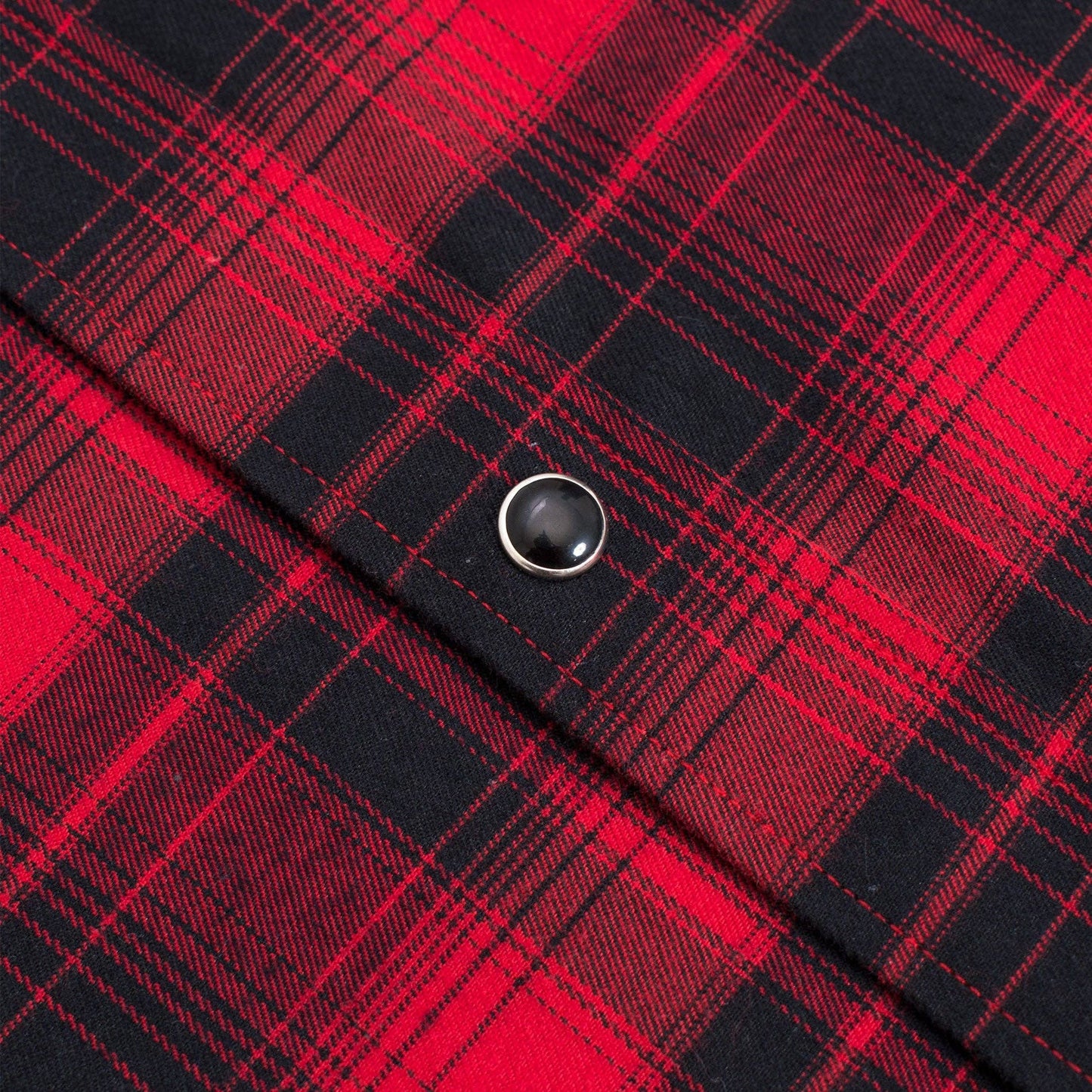 Men's Western Long Sleeve Flannel Shirts With Snap Buttons