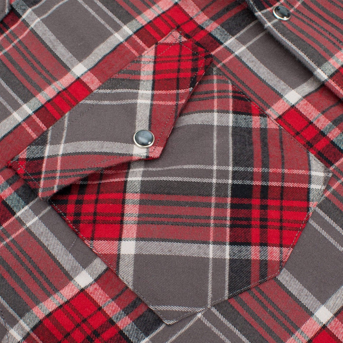 Men's Western Long Sleeve Flannel Shirts With Snap Buttons