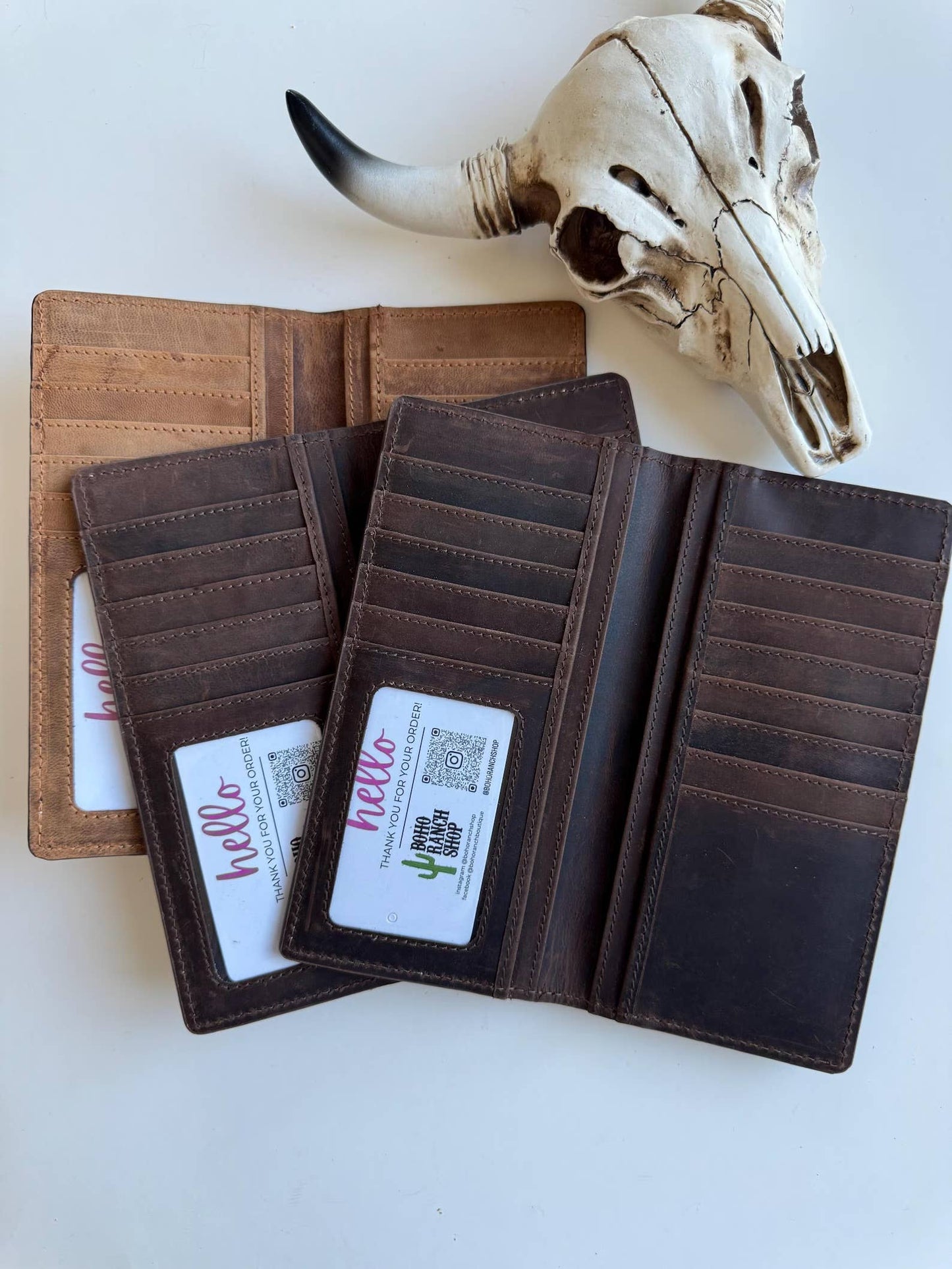 Western Genuine Tooled Leather Bi-Fold Wallet