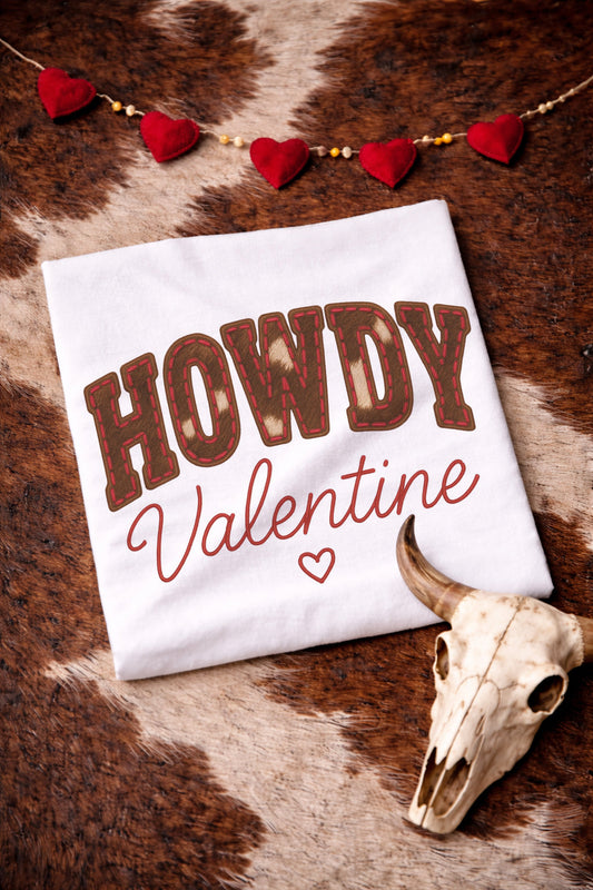Howdy Valentine Cowhide Stitch