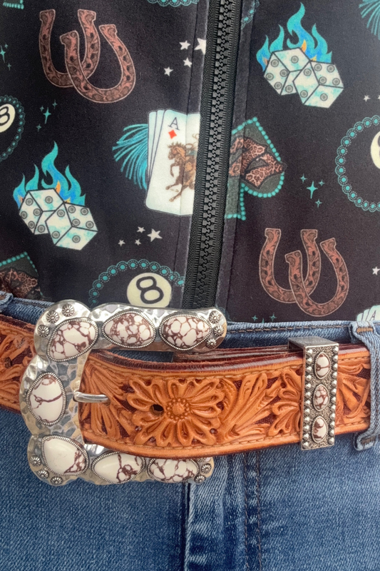Buckle Up Belt Buckle White