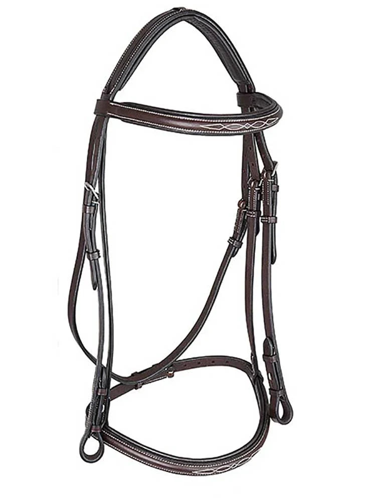 Spanish Bay Round Raised Hunter Bridle