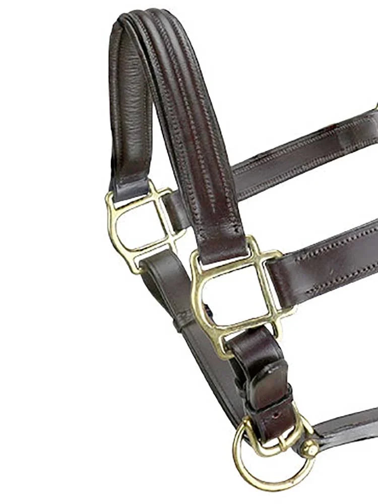 Marco Simone Triple-Stitched Italian Leather Halter