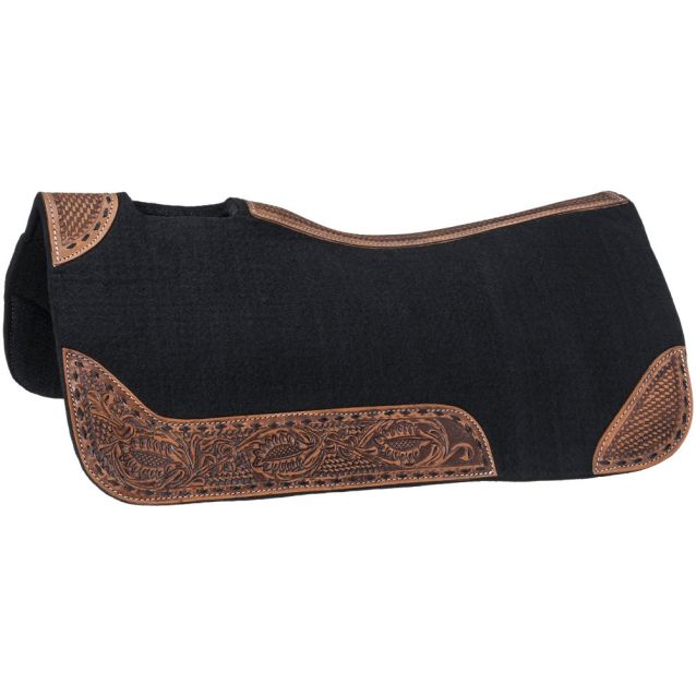 TOUGH1 30" X 30" BUCKSTITCH BARREL SADDLE PAD