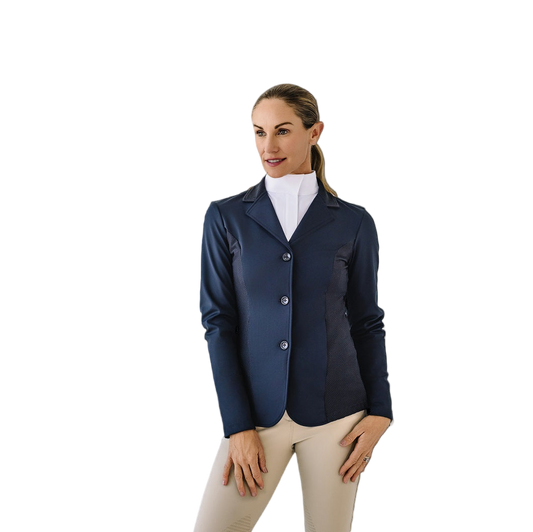 Mesh Hybrid Show Coat - Black