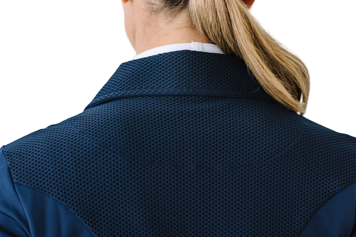 Mesh Hybrid Show Coat - Navy