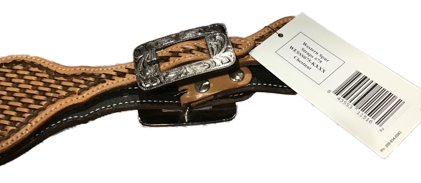 Western Leather Spur Straps - Elkhart