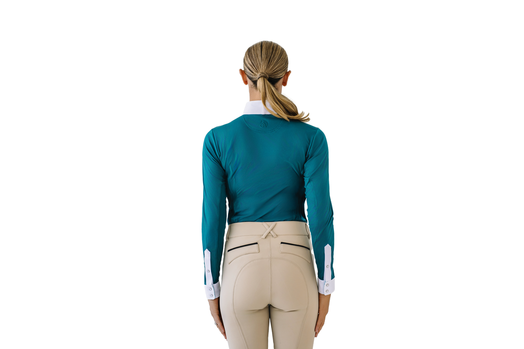 Bib Front Show Shirt - Deep Teal