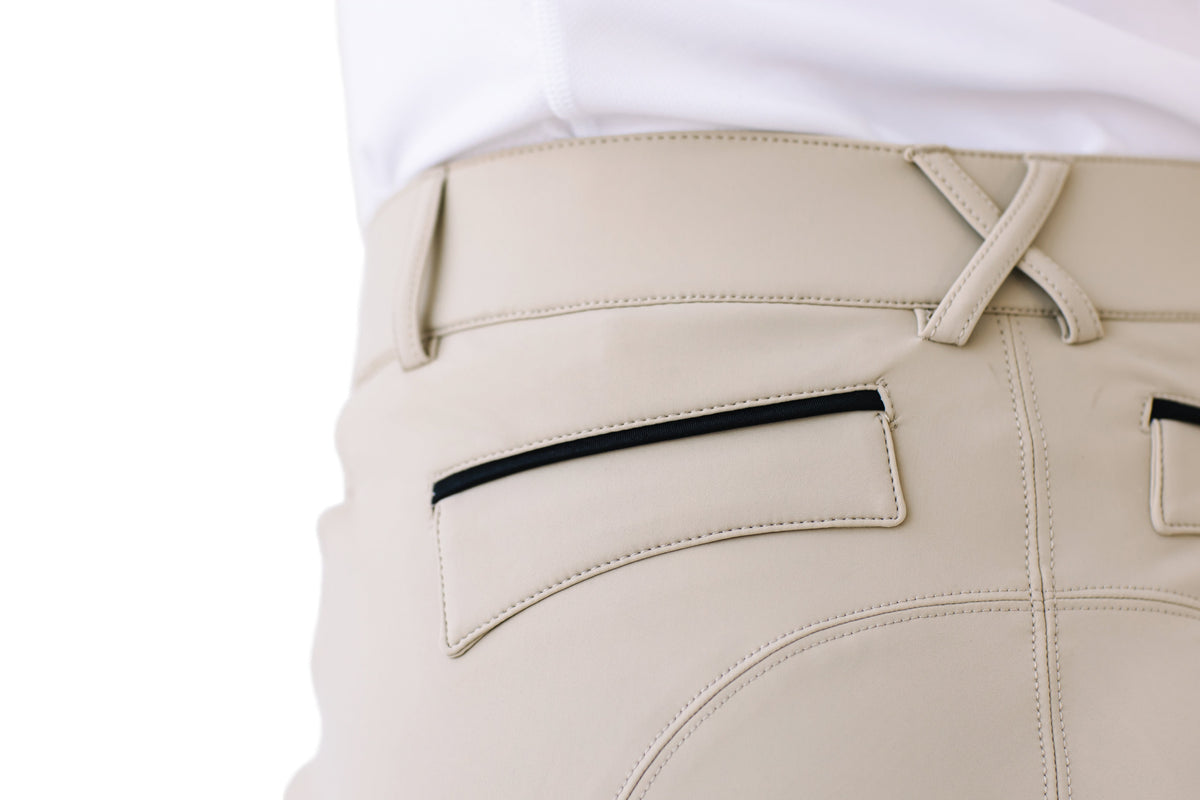 Women's Dynamic Knee Patch Breech - Show Tan