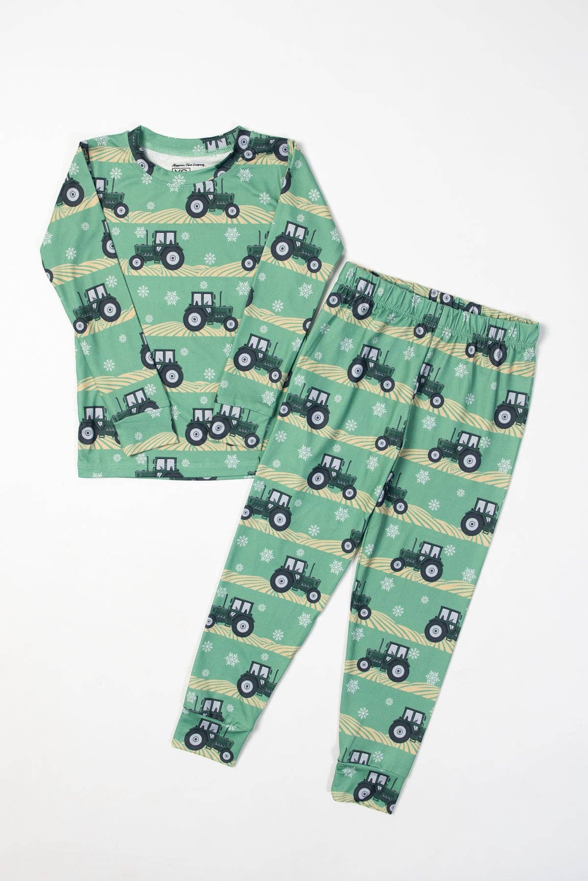 Green Tractor Christmas Toddler/Youth Pajama Set