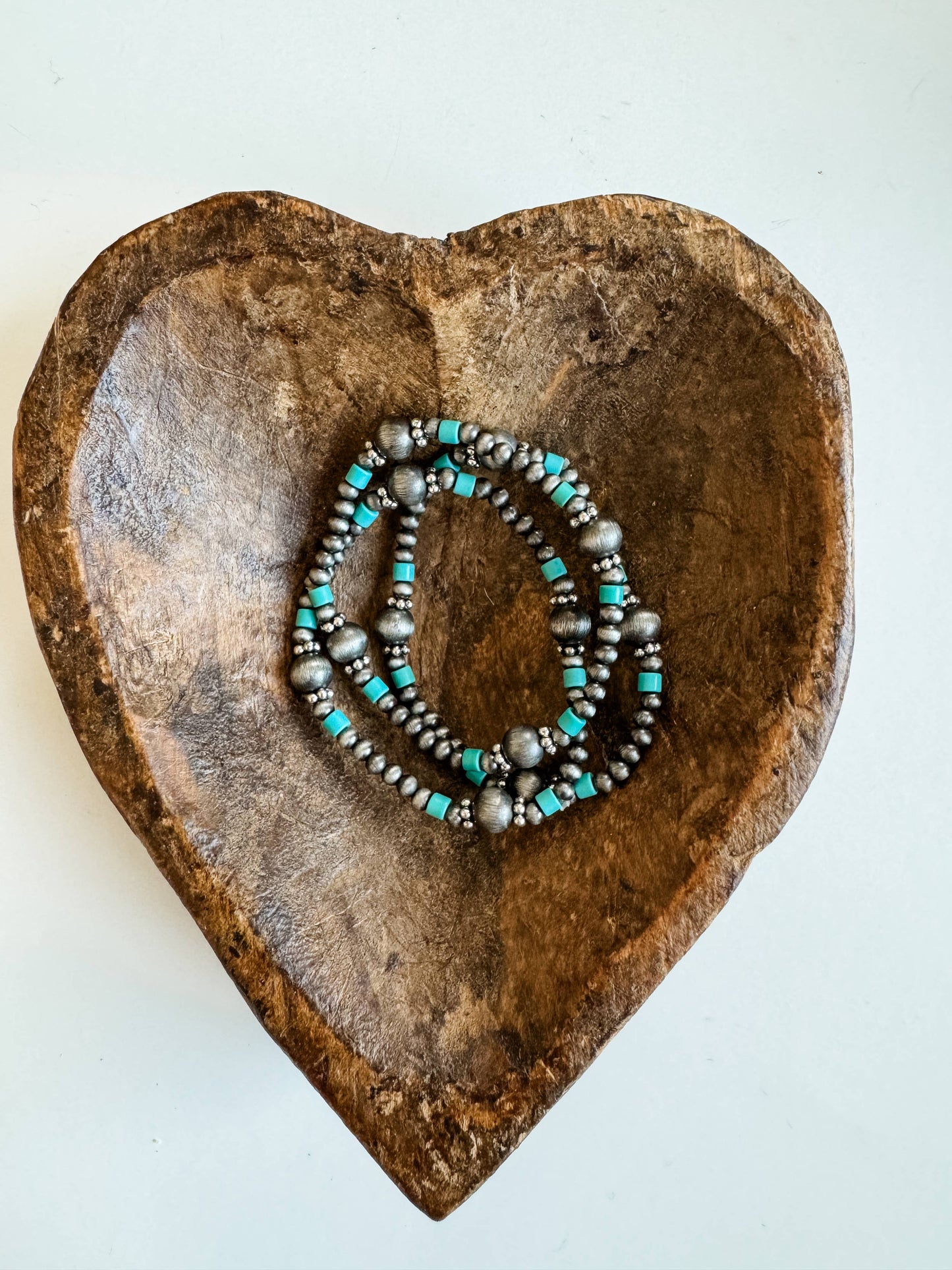 Navajo Bead Inspired Stretch Bracelets