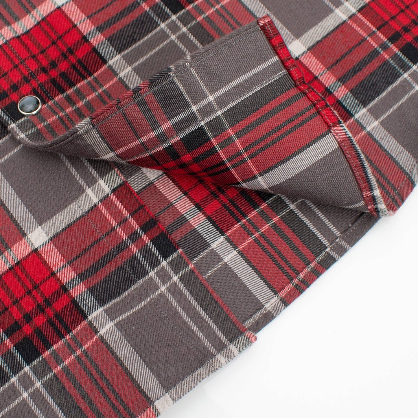 Men's Western Long Sleeve Flannel Shirts With Snap Buttons