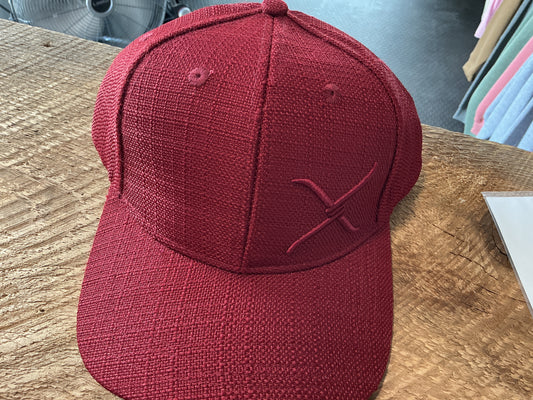 Red Twisted X Hat