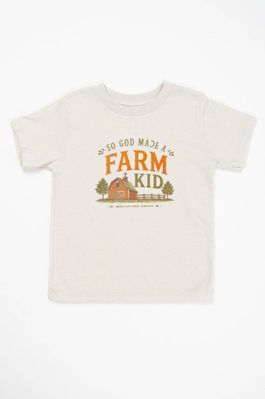 Fall 'So God Made a Farm Kid' Toddler/Youth Graphic T-Shirt