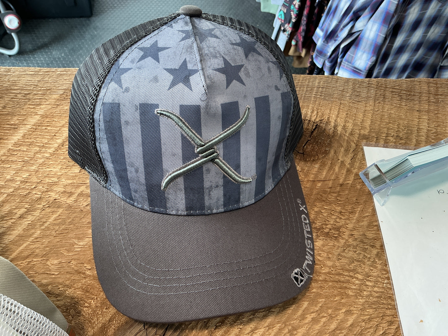Twisted X Grey Stars Hat