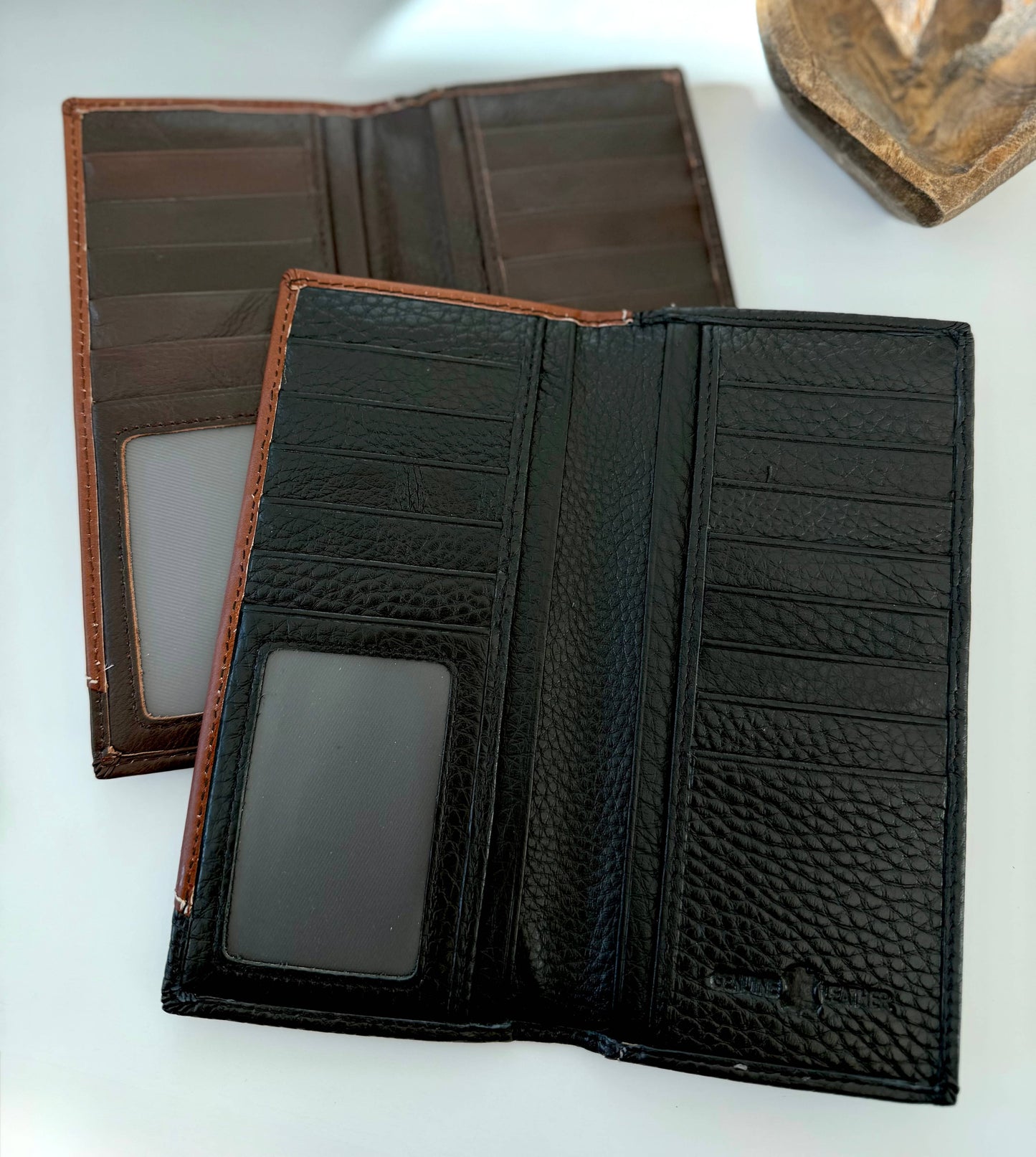 Genuine Tooled Leather Bi-Fold Wallet | Longhorn Star