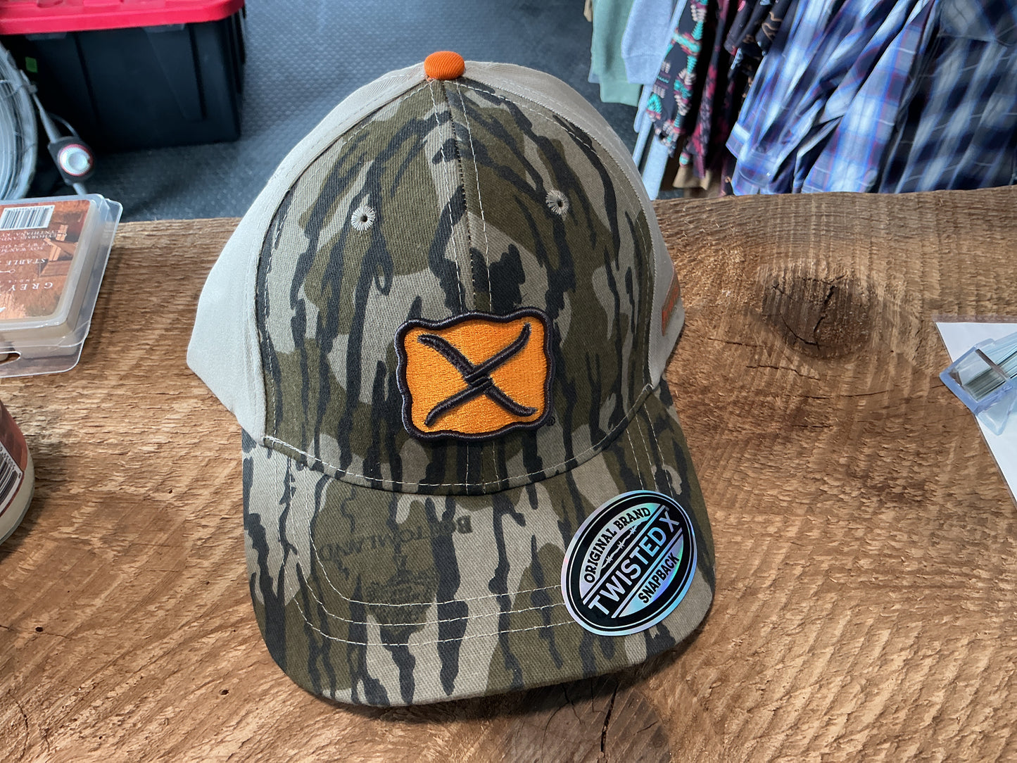 Camo twisted X hat