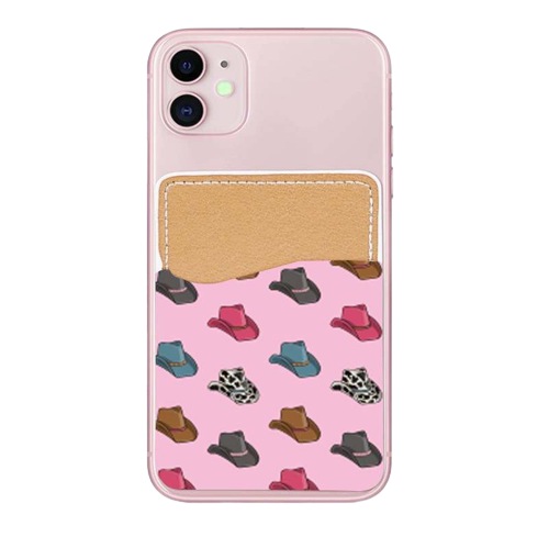 Pink Cowboy Hat Phone Pocket