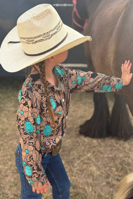 Tattoos On This Town Button Up Kids