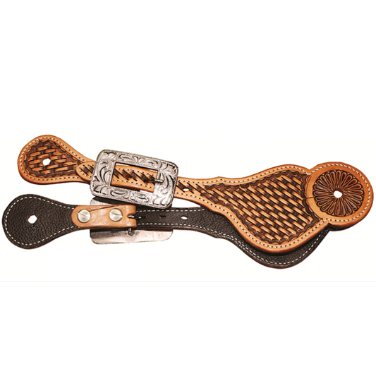 Western Leather Spur Straps - Elkhart