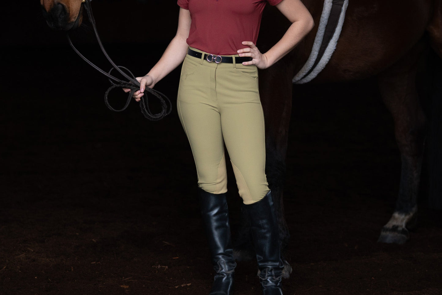 Cordelia Breeches with Clarino Knee Patch