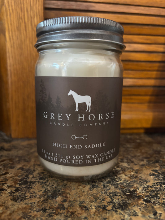High End Saddle Candle