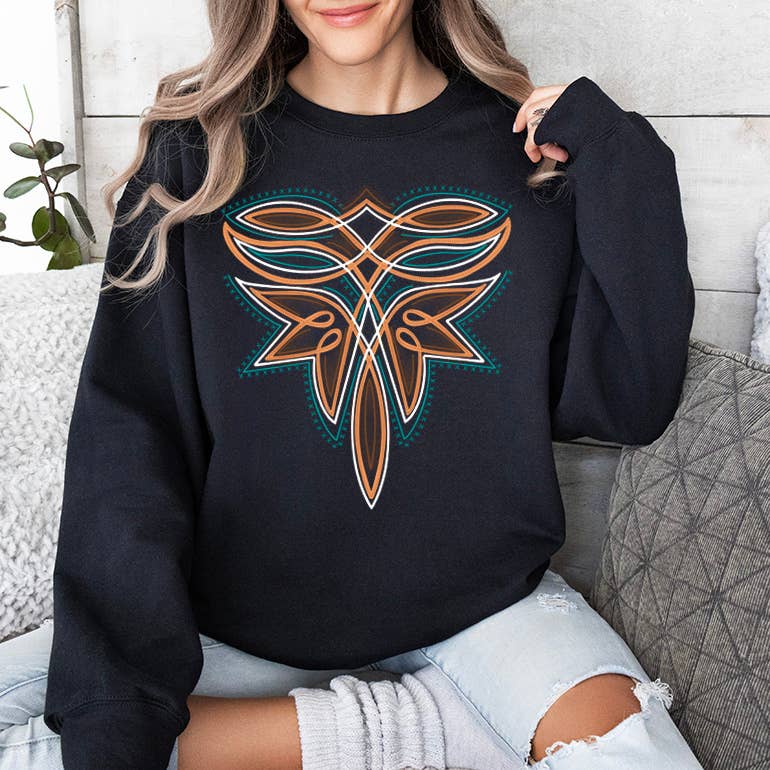 FANCY WESTERN STITCH GRAPHIC SWEATSHIRT