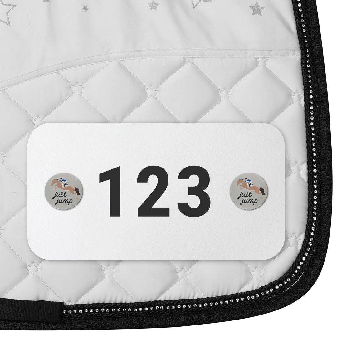 Dapplebay Horse Show Number Pins - Just Jump
