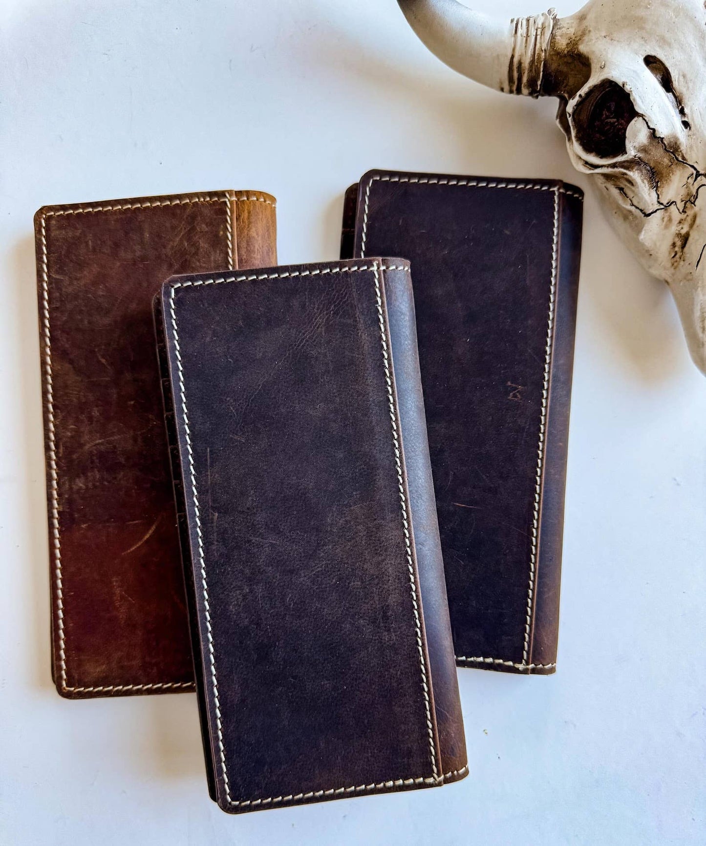 Western Genuine Tooled Leather Bi-Fold Wallet 