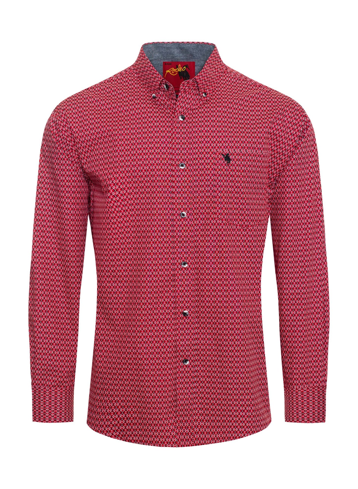 MEN'S 100% COTTON POPLIN PRINT SHIRTS-PS300L-3004p