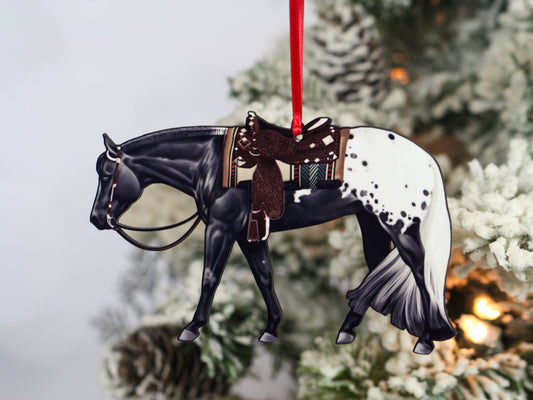 Black Blanket Western Horse Ornament Appaloosa Horse Decor