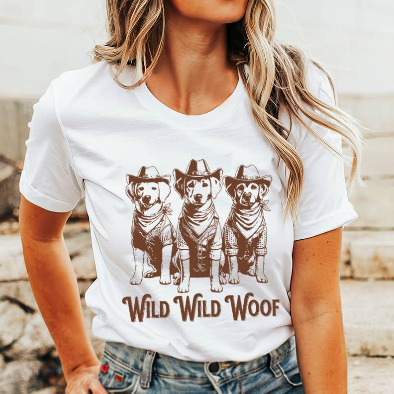 WILD WILD WOOF GRAPHIC T SHIRT