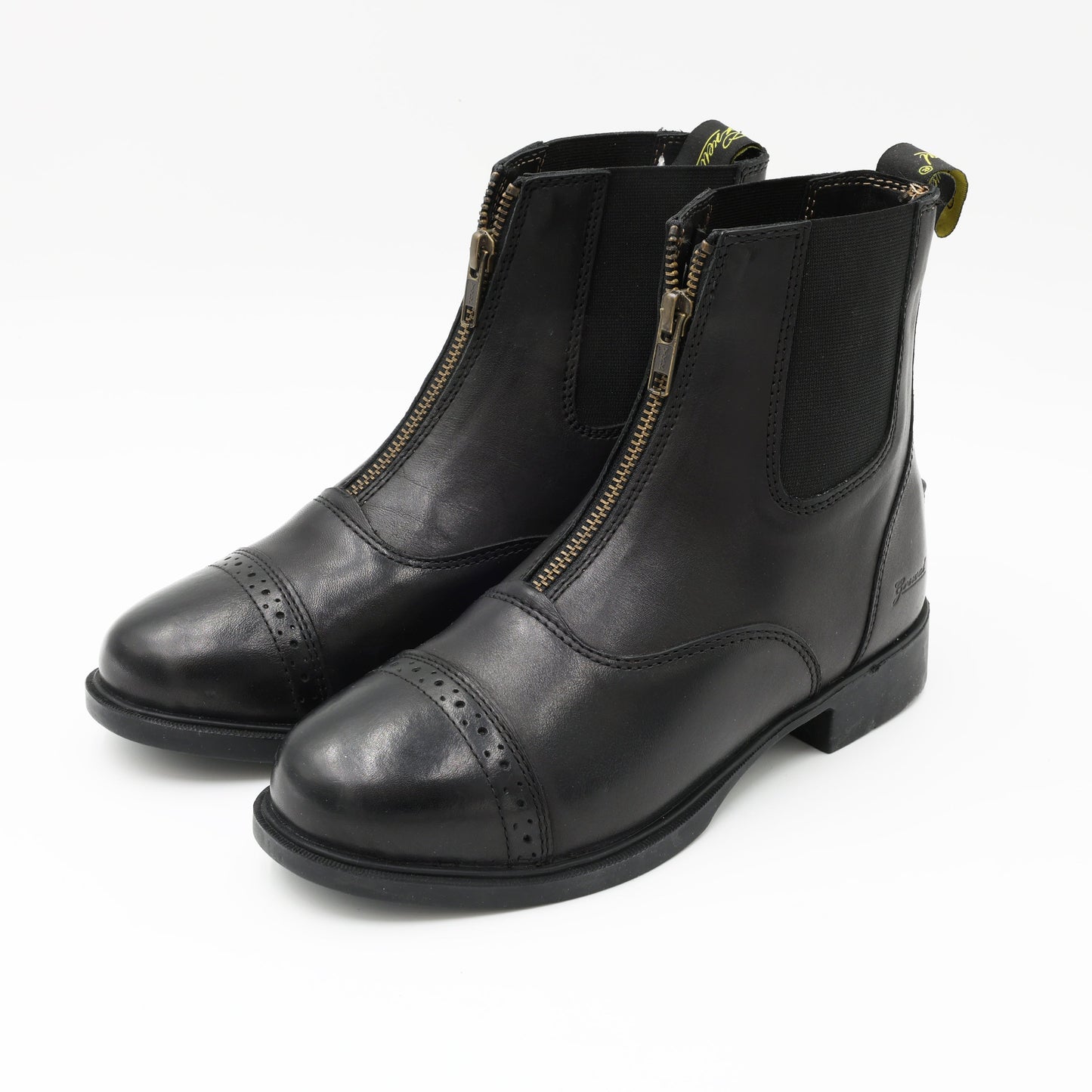 Women's Zip-Up Synthetic Leather Paddock Boots
